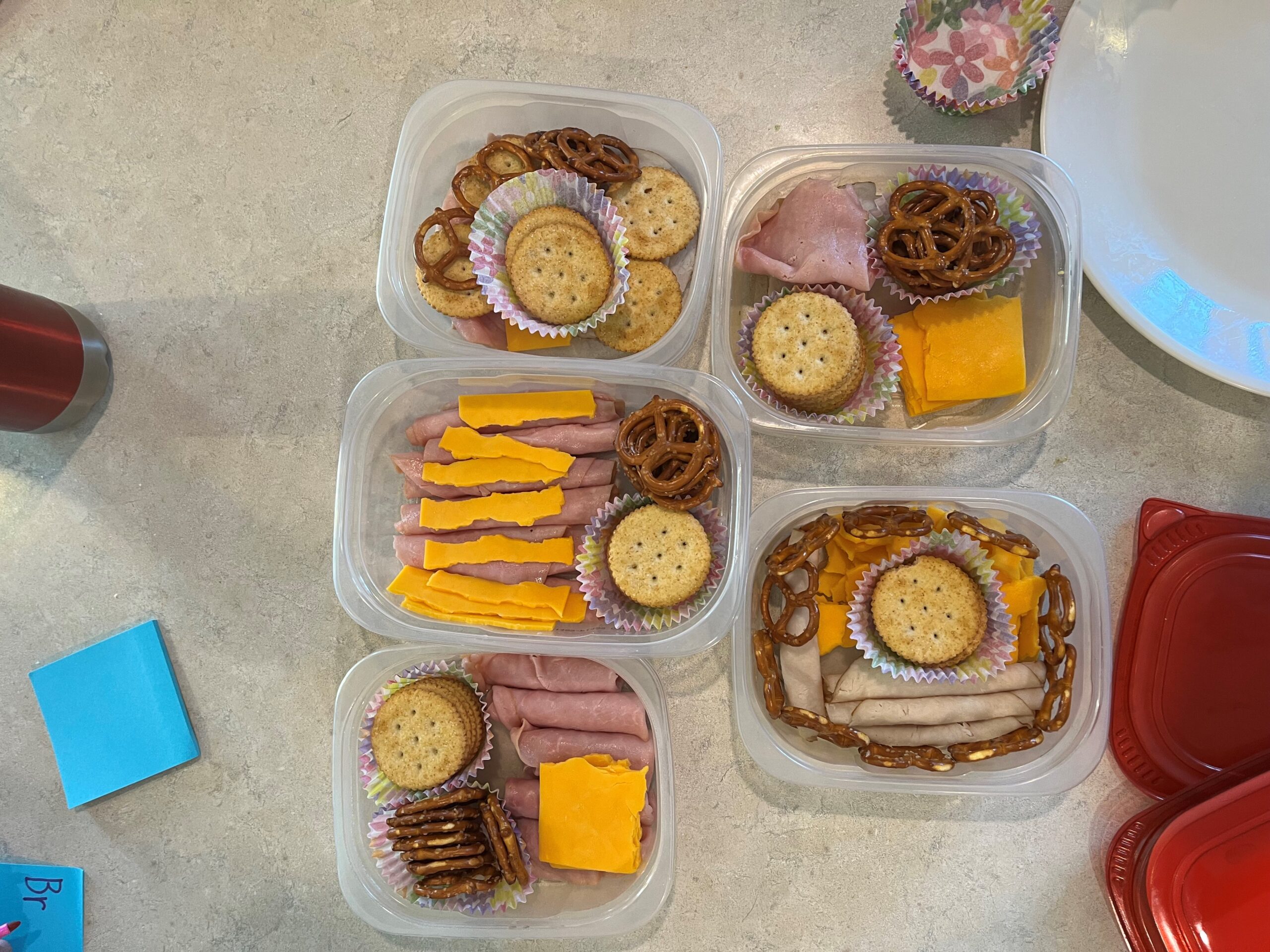 Lunches prepared by kids at Julia on the Edge camp